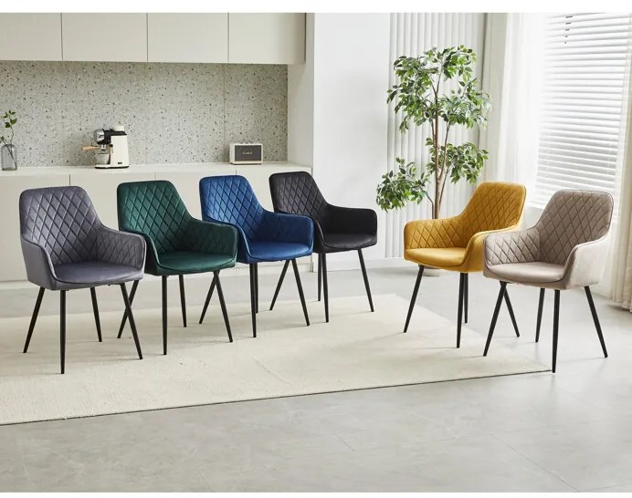 Zöld Bársony Étkezőszék. DCH-215 GRN4