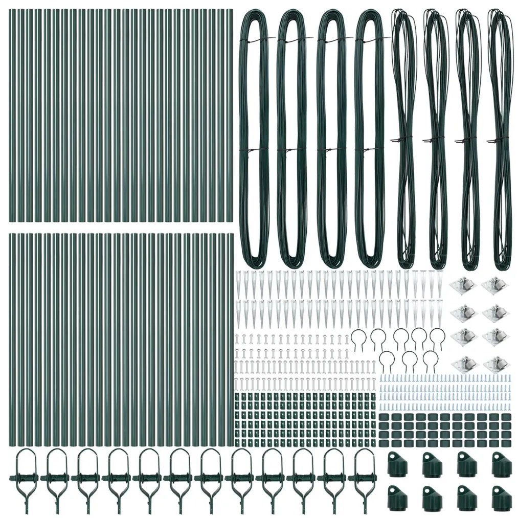 Kerítésoszlopok Spikekkel 52 db Ø32 mm 60 cm Galvanizált Acél