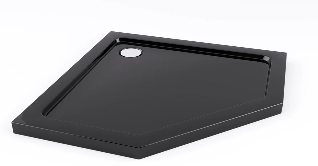 Zuhanytálca Diamond black 90x90