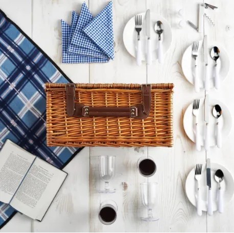 Fonott piknik kosár Central park Brown 4 személyre