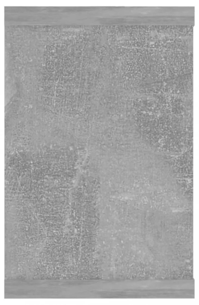 4 db betonszürke szerelt fa négyszögű fali polc 60 x 15 x 23 cm