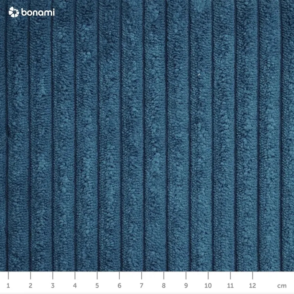 Sötétkék kordbársony kanapé 274 cm Leonard – Bobochic Paris