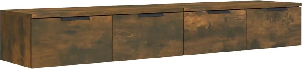 vidaXL 2 db füstös tölgyszínű szerelt fa fali szekrény 68 x 30 x 20 cm
