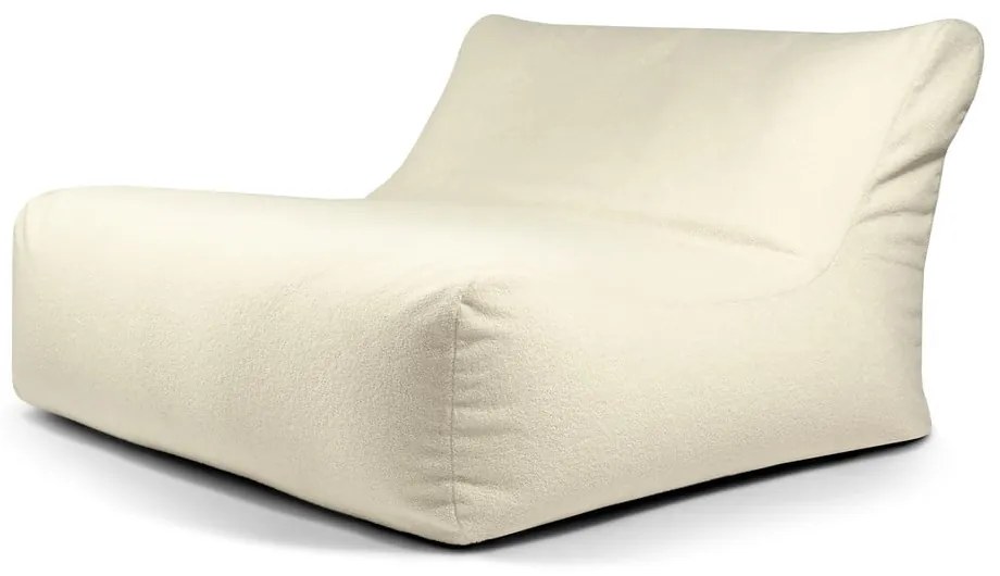 Krémszínű buklé babzsákfotel Sofa Lounge – SLOWDOWN