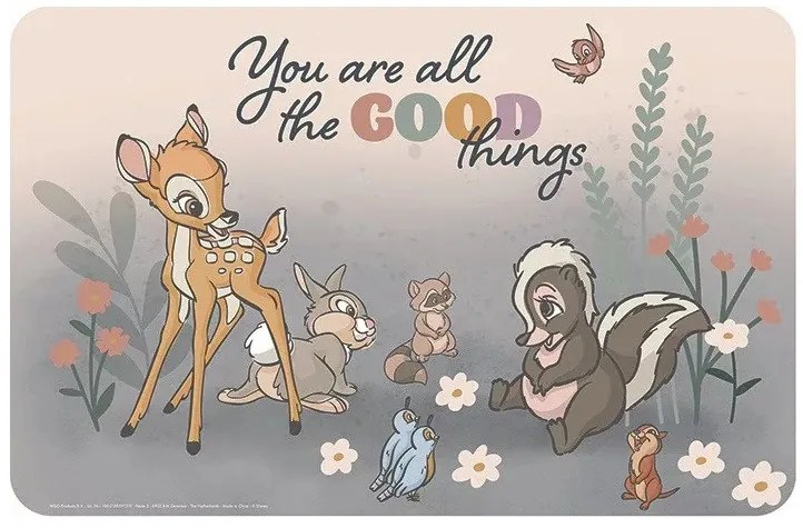 Disney Bambi Good Things tányéralátét 43x28 cm