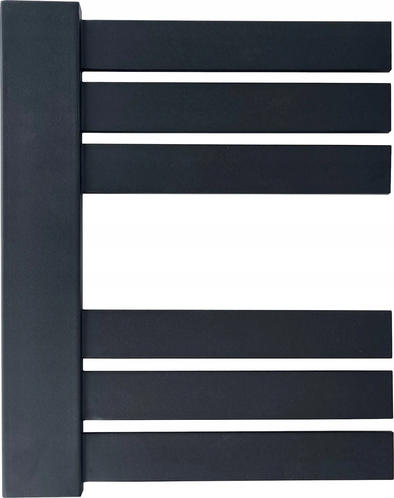 Dekoratív fürdőszobai radiátor Ervin 50/40 fekete