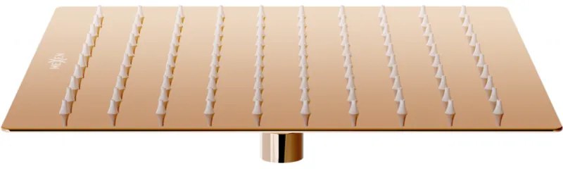 Mexen Slim rozsdamentes acél zuhanyfej 25 x 25 cm, rózsaszín-arany, 79125-60