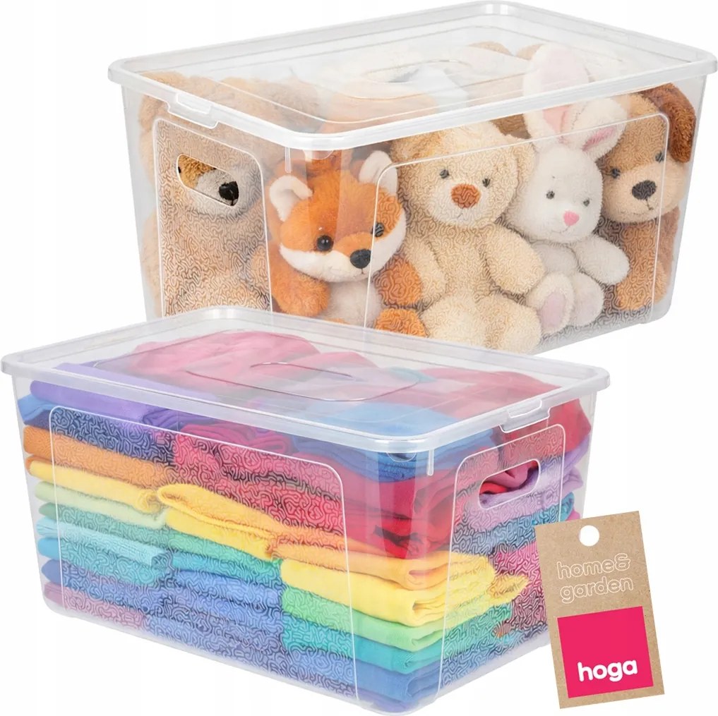 Tároló Doboz Műanyag rendszerező doboz 39x26x20,5cm 17L