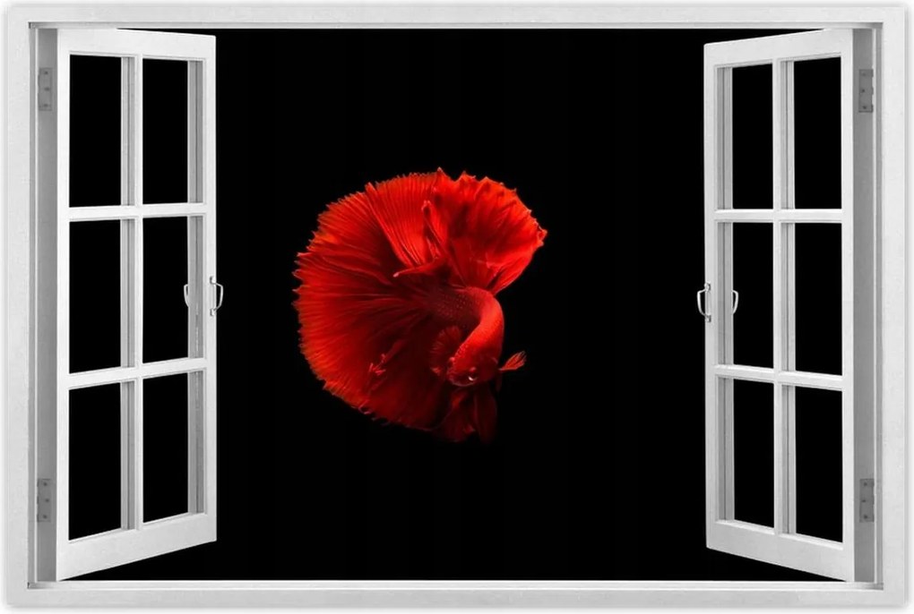 Poszter 90x60 Harcos hal piros