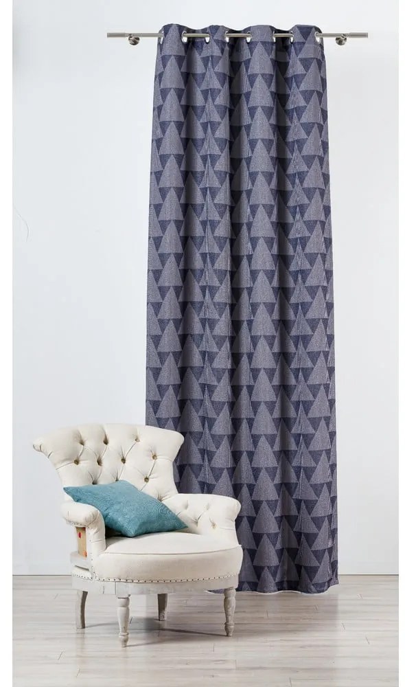 Kék-szürke függöny 130x260 cm Zatapa – Mendola Fabrics