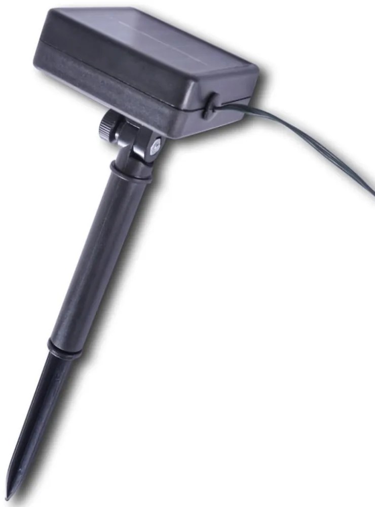 2 db kerti buxus labda műlevelekkel és napelemes fényfüzérrel 35 cm