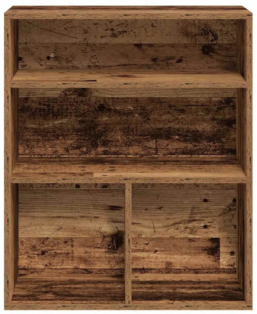 könyvszekrény antik fa 60x30x71,5 cm szerelt fa