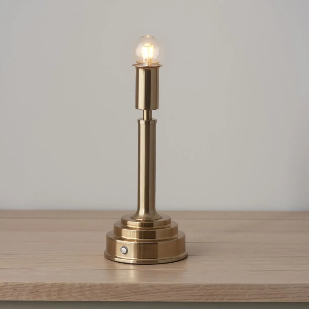 Endon modern asztali lámpa upton rechargeable antik sárgaréz end110461