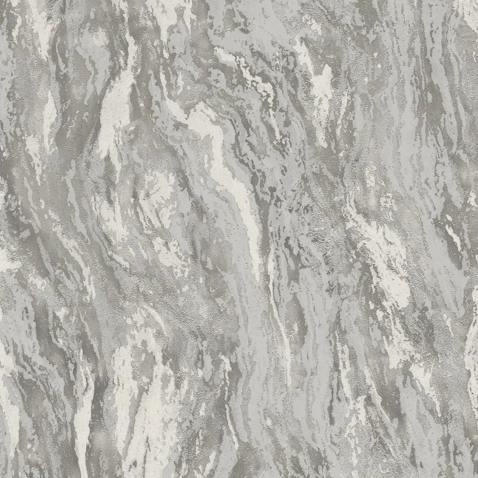 Arthouse Signature 2 Luxe Texture ezüst-fémes márvány mintás fémhatású vlies tapéta – 299102