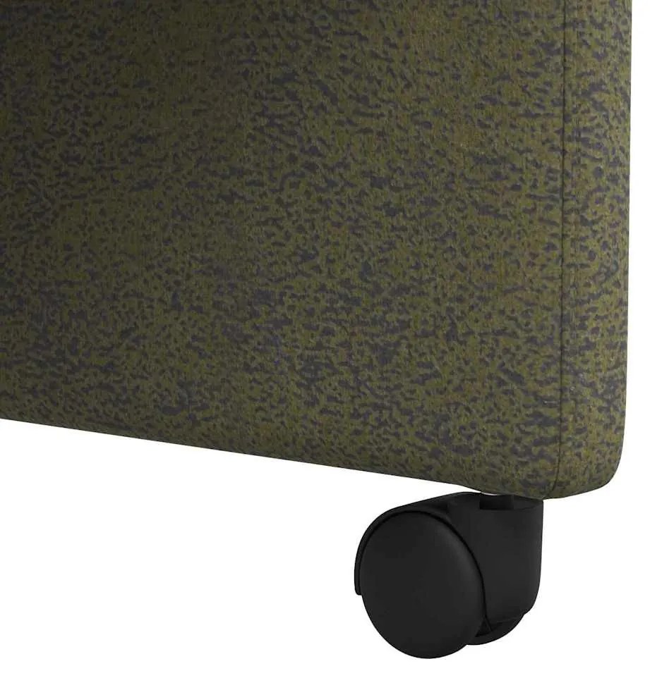 vidaXL Kerekes Étkező Székek 2 pcs Katonai zöld 57 x 66 x 94 cm