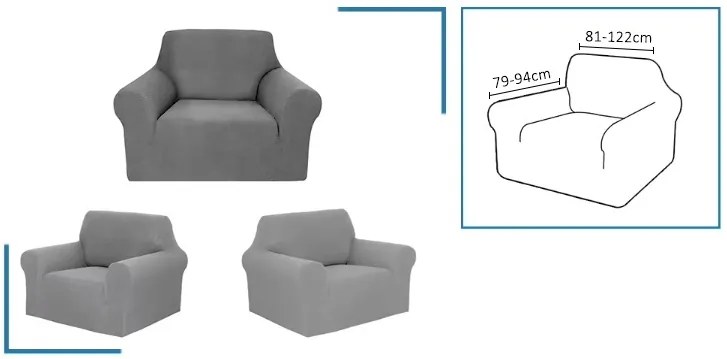 Rugalmas huzat AVERO fotelre Termék színe: Barna