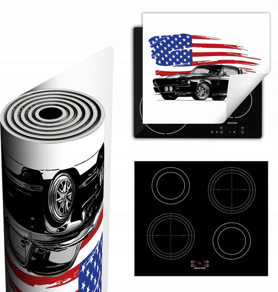 Tűzhelyvédő Szőnyeg Több Hely 60x52 Autó Mustang