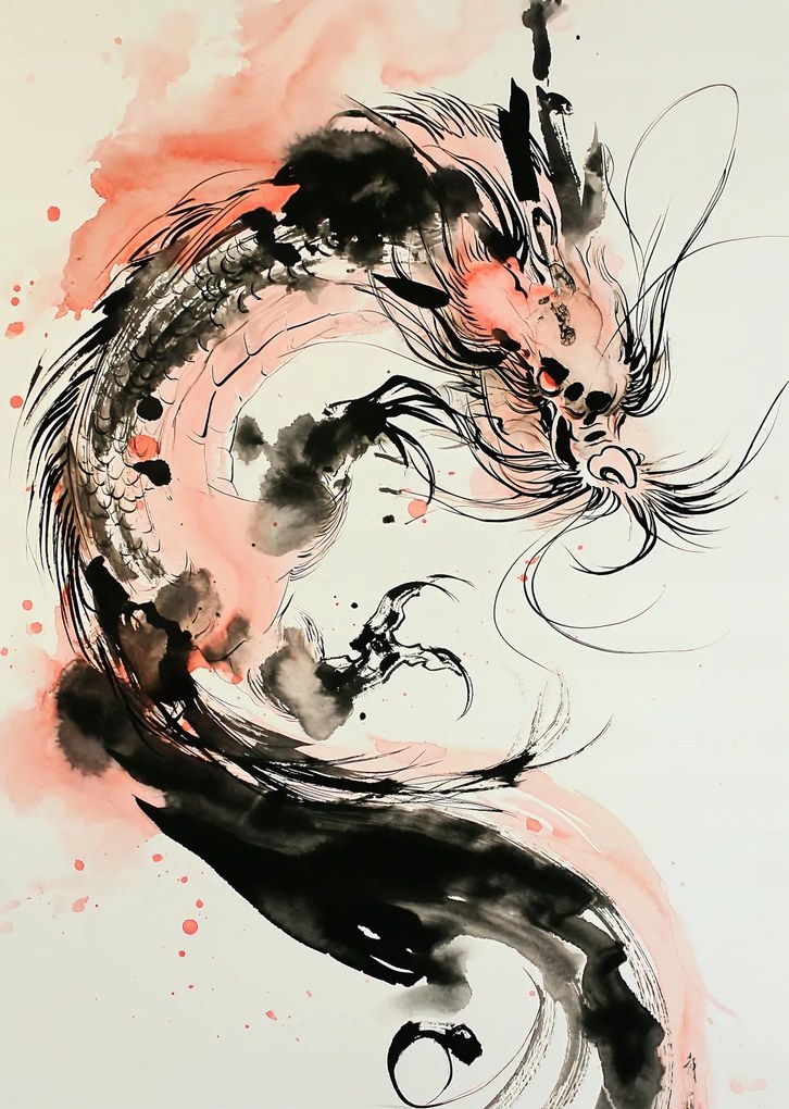 Poszter 64x90cm Sárkány Furia