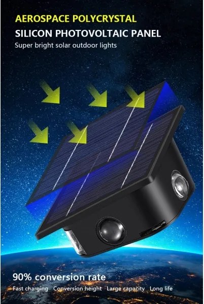 Immax 08487L - LED napelemes fali lámpa szenzorral LED/2W/5V IP54