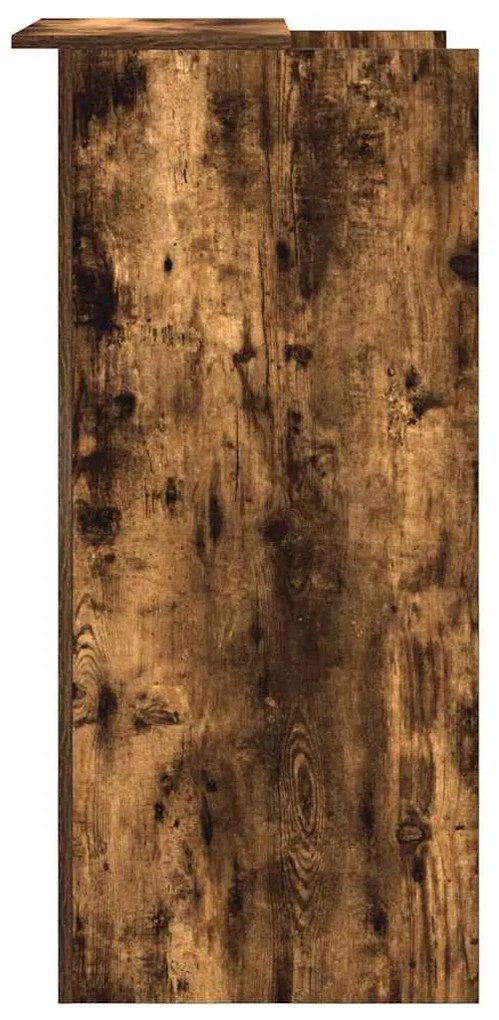 recepciós pult füstös tölgy 55x50x103,5 cm szerelt fa