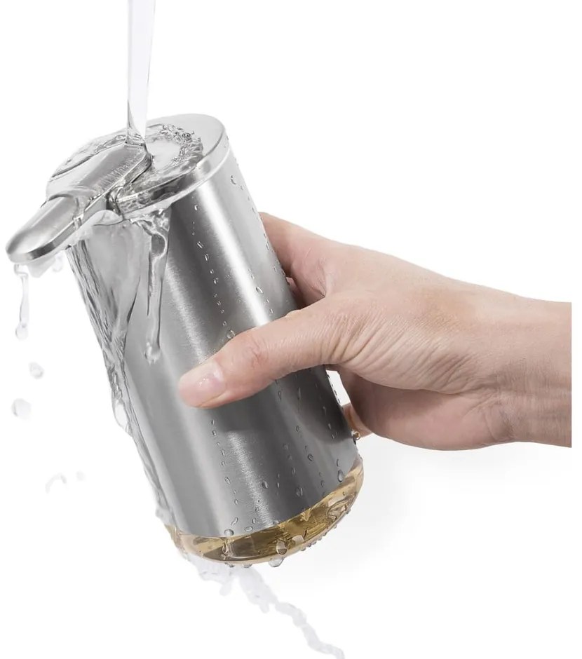 Szürke acél automata szappanadagoló 266 ml - simplehuman