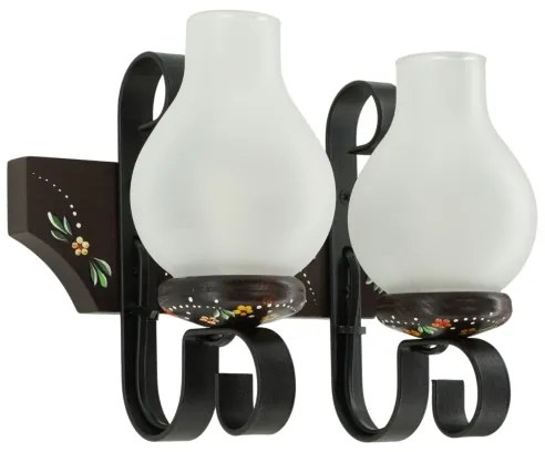 Brilagi - QUEEN fali lámpa 2xE14/40W/230V bükk/wenge