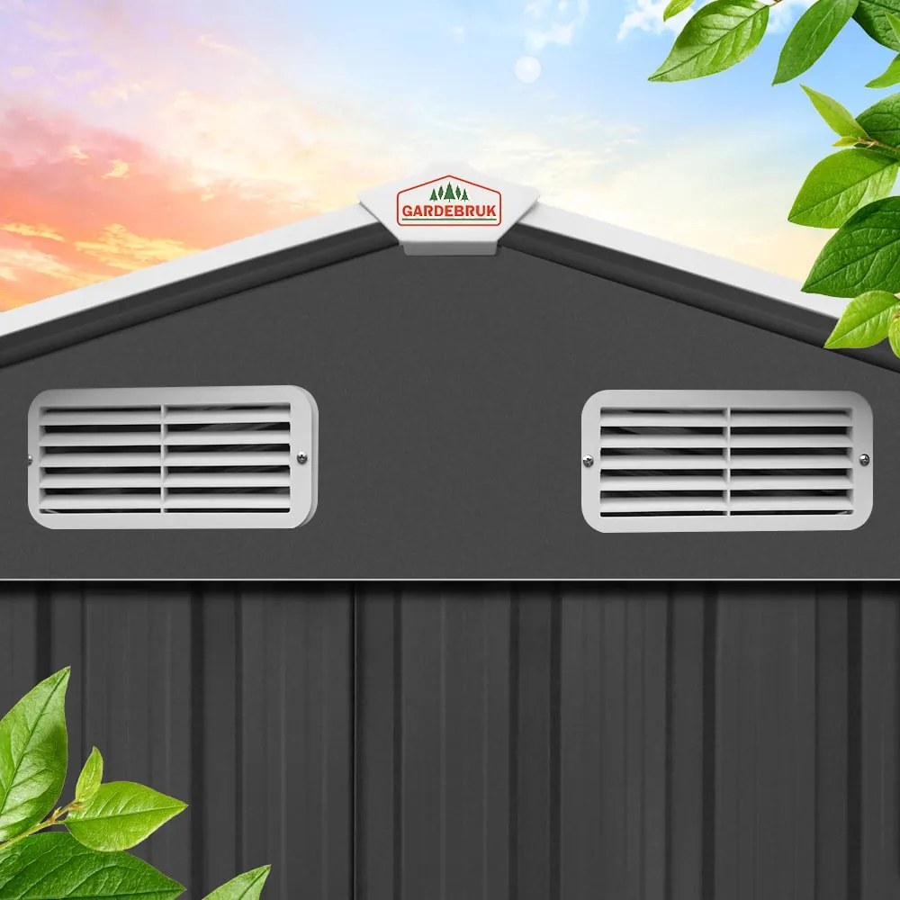 Kerti szerszámtároló ház XL, 196x132x188cm, antracit Gardebruk
