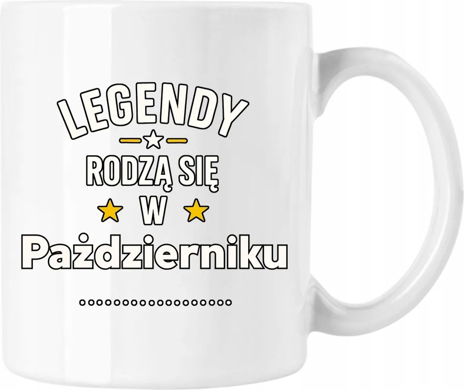 Bögre Legenda Születésnap október Fehér 330ml