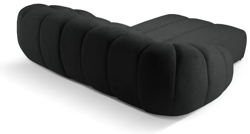 Fekete sarokkanapé (bal oldali) Diana – Micadoni