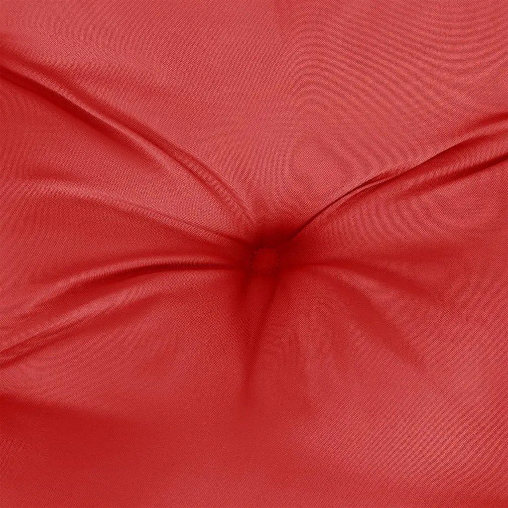2 db piros oxford szövet kerti padpárna 120 x 50 x 7 cm
