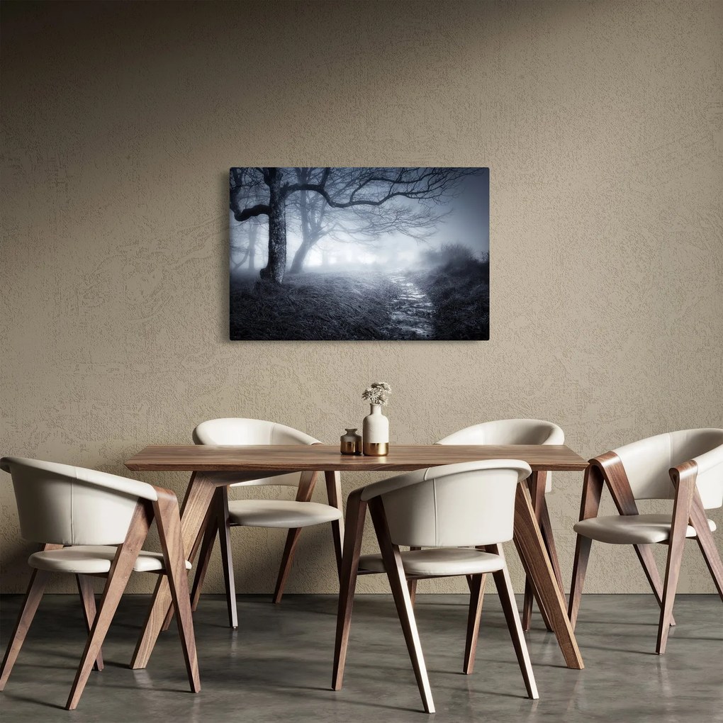 Kép - Út a ködben (90x60 cm)