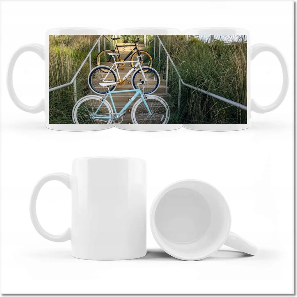 Fényképes bögre Kerékpárok Két kerék