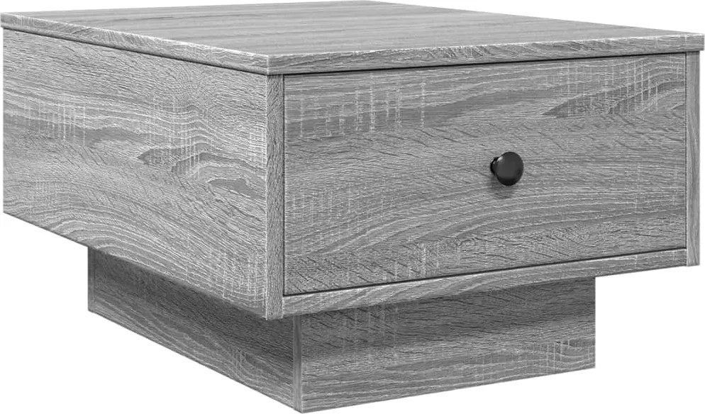 vidaXL szürke sonoma színű szerelt fa dohányzóasztal 60 x 45 x 31 cm