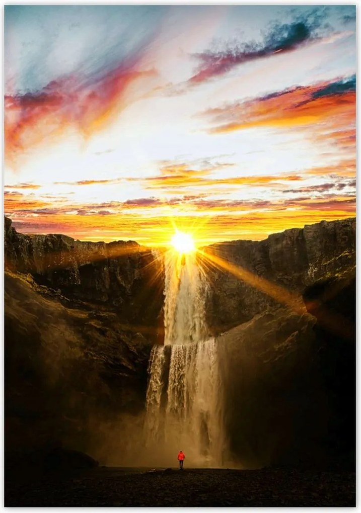 Poszterek 70x100 Naplemente Vízesés