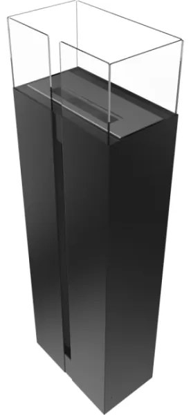 ROMEO BIO krb 113,6x35,9 cm, 2 kW, fekete, TUV tanúsítvány