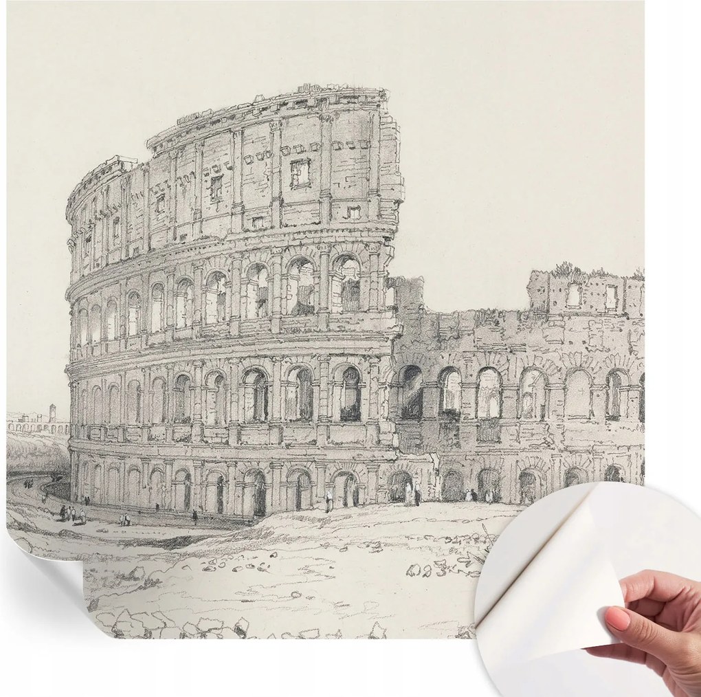 Öntapadós fali fotótapéta Hálószobába Régi romok 250x250 cm