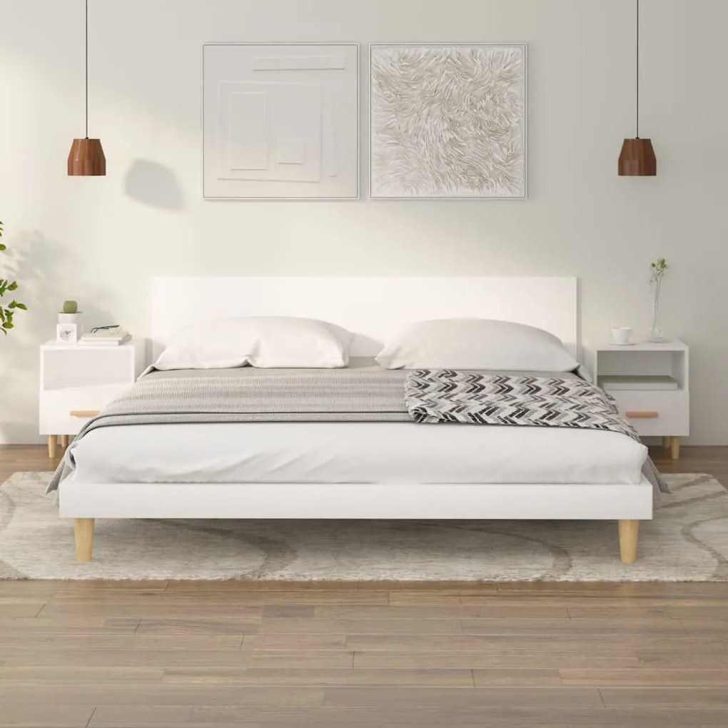 2 db fehér éjjeliszekrény 40 x 35 x 47 cm