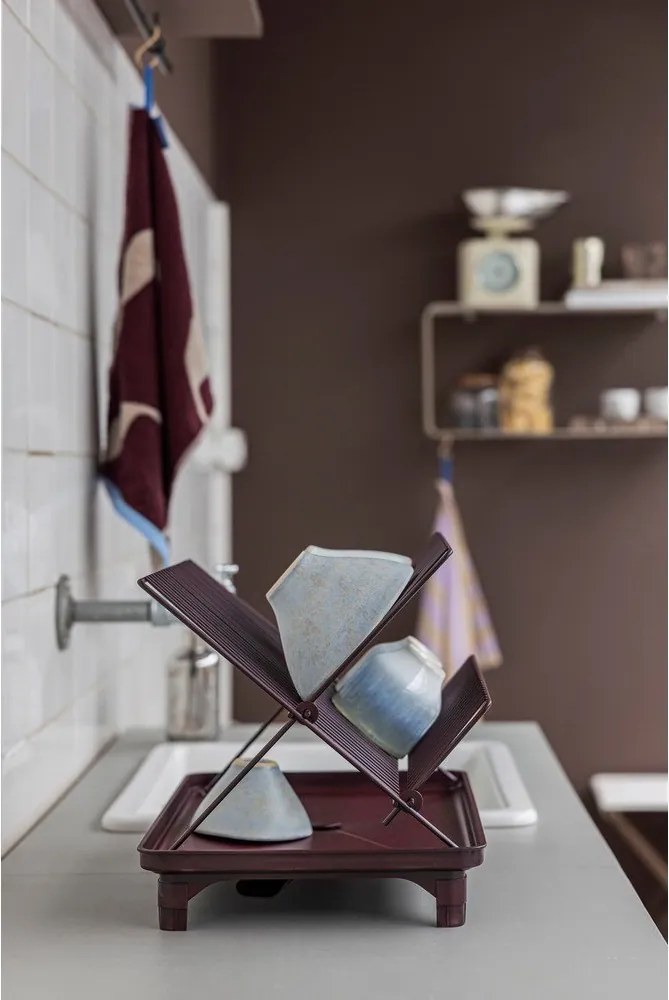 Borvörös kétszintes edényszárító 42x29 cm Dry-It – Mette Ditmer Denmark