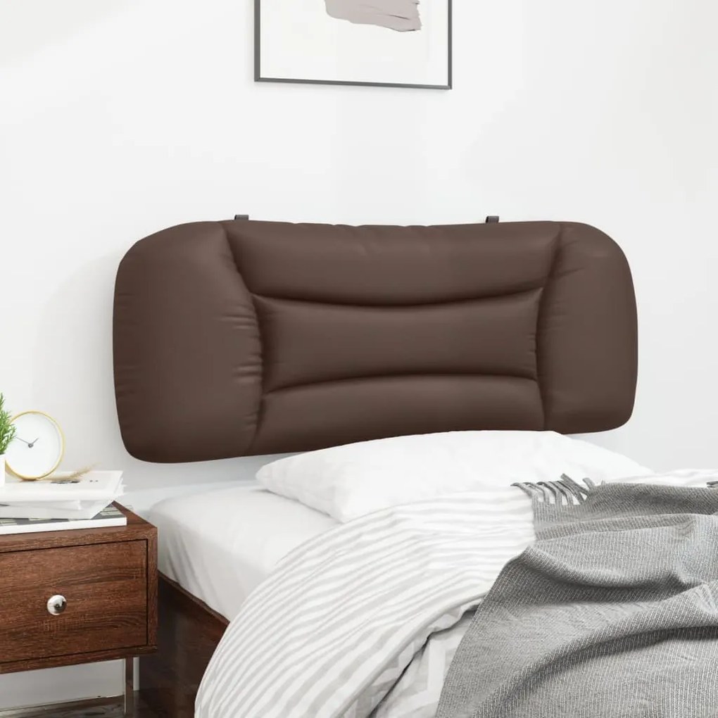 barna műbőr fejtámla párna Hvar 100 cm