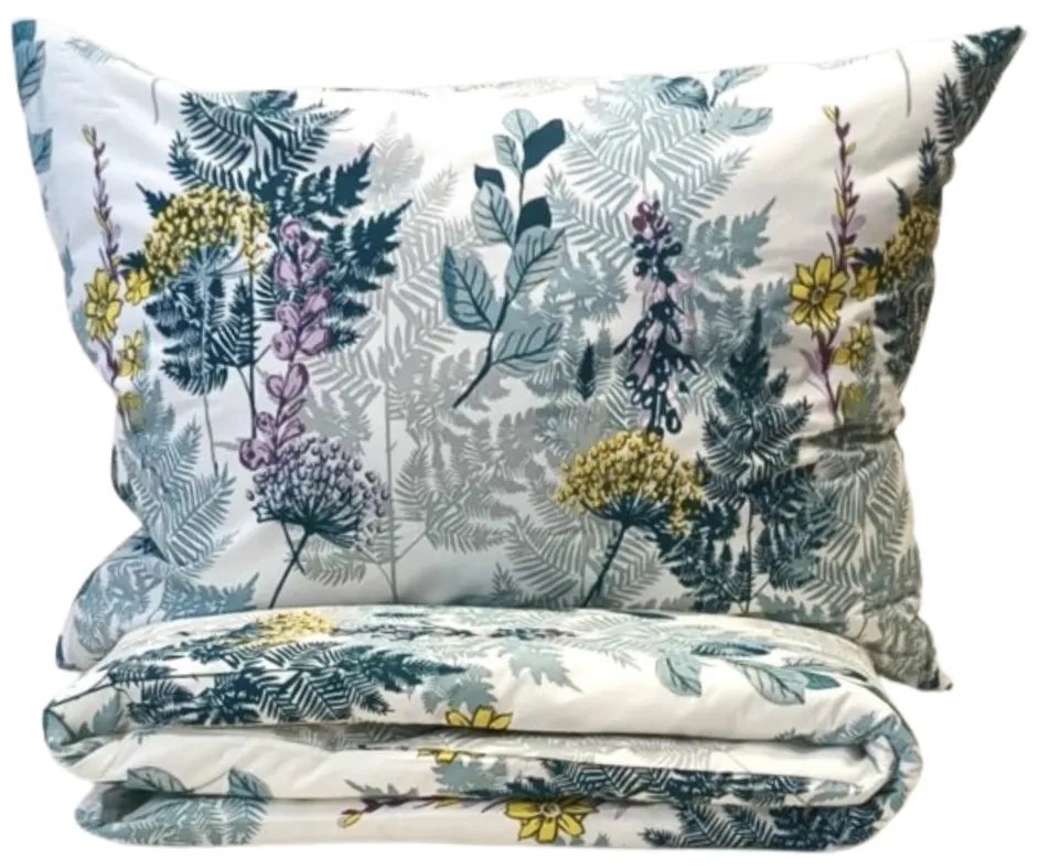 Forest Color TiaHome pamut ágynemű - 1x Párna 90x70cm, 1x Paplan 140x200cm
