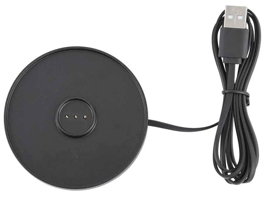 Asztali lámpa fekete LED-del, újratölthető, töltőállomással IP65 - Raika