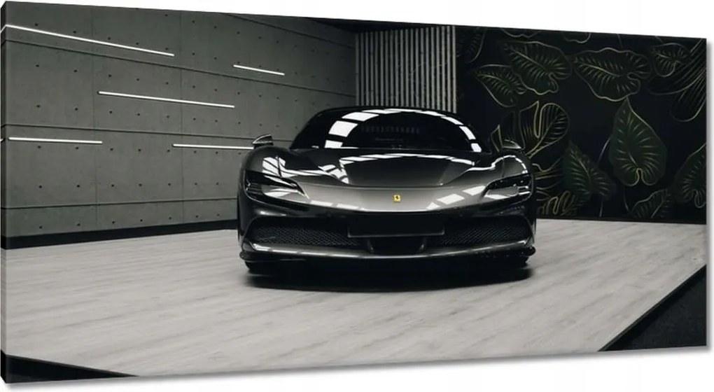 Vászonkép 115x55 Fekete Ferrari Autó