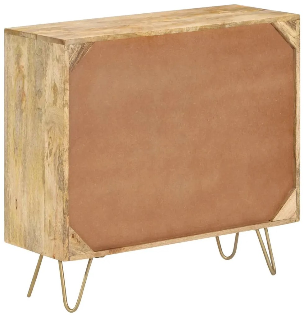 tömör mangófa tálalószekrény 80 x 30 x 75 cm