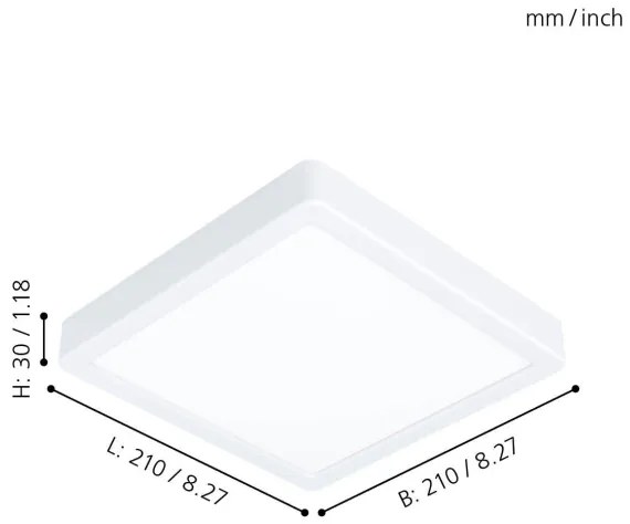 Eglo 99237 - LED mennyezeti lámpa FUEVA 5 LED/16,5W/230V