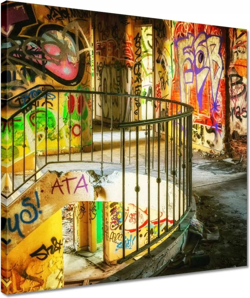 Vászonkép 40x40 Graffitti falfestmény