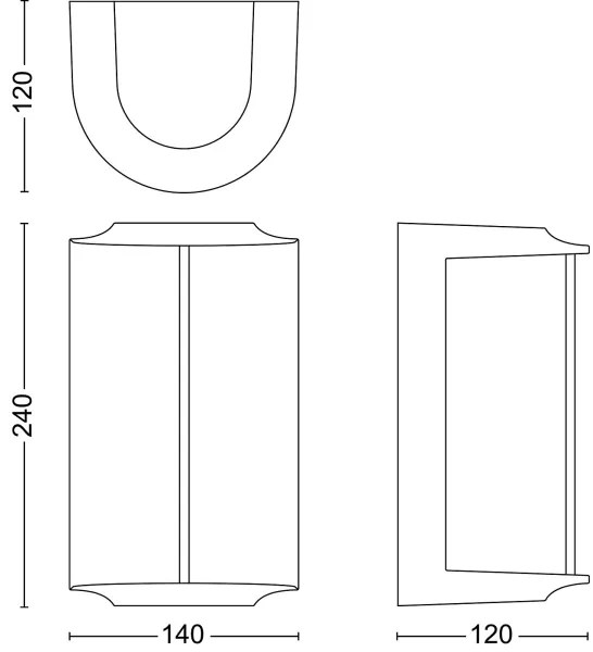 Philips - LED Kültéri fali lámpa REESE LED/4,3W/230V 2700K IP44