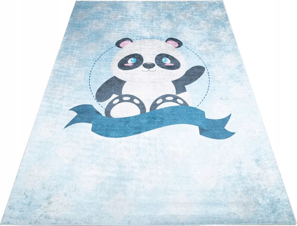 Gyerek Szőnyeg Színes 160x230 Panda kockás