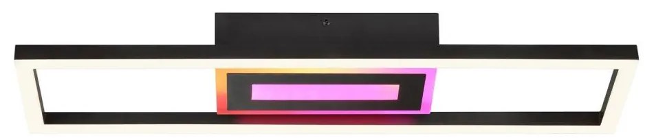 Brilliant-LED RGBW Dimmelhető mennyezeti lámpatest BESSON LED/20W/230V 3000-6500K fekete + távirányító