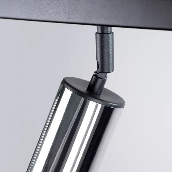 Sollux SL.1371 - Spotlámpa WINX 4xGU10/10W/230V fekete/króm