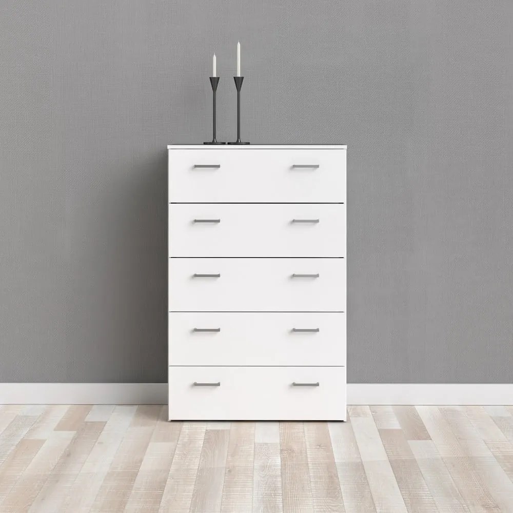 Fehér magas komód 74x115 cm Space – Tvilum
